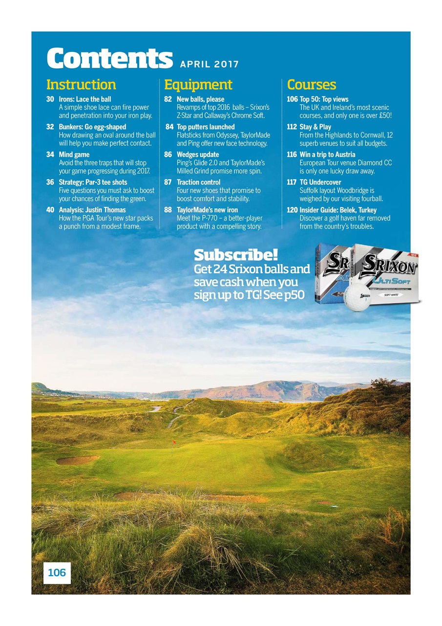 Today's Golfer Preview Pages