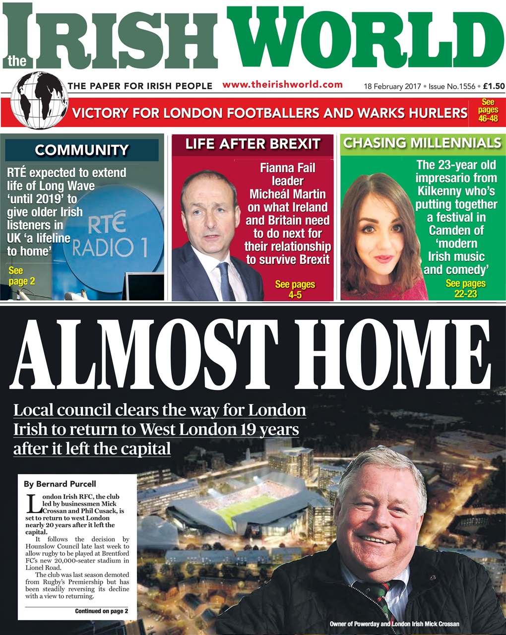 Irish World Preview Pages