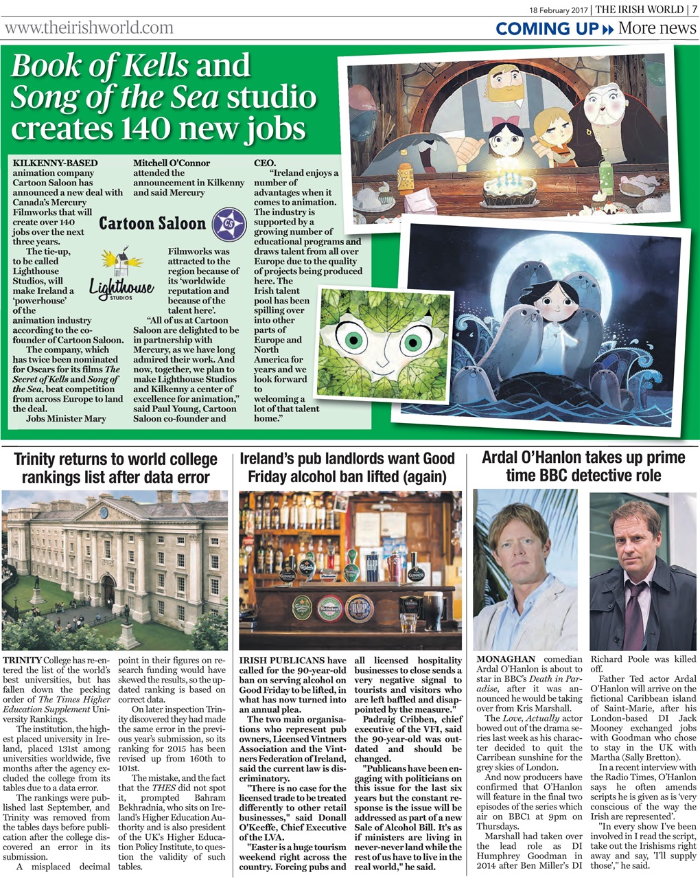 Irish World Preview Pages