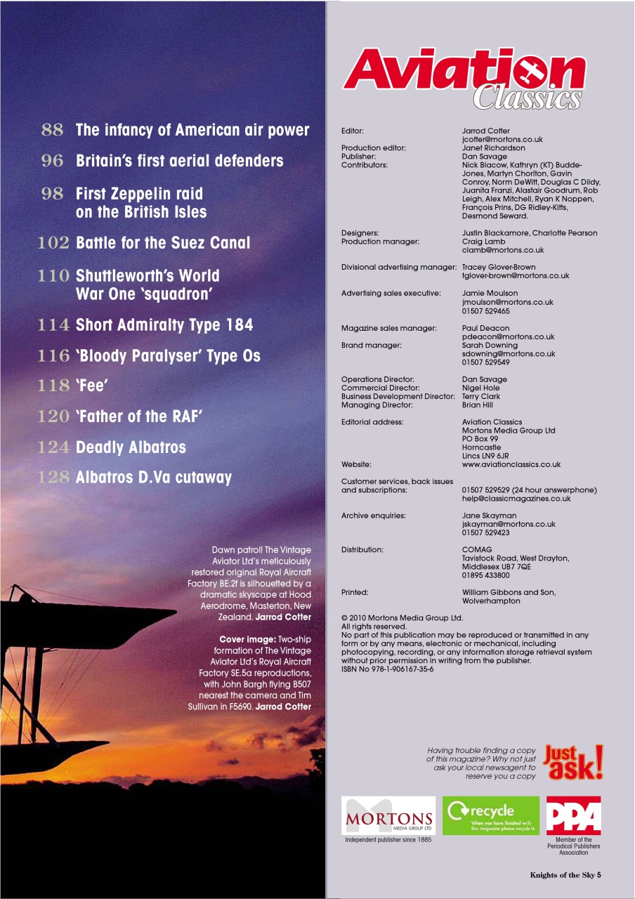 Aviation Classics Preview Pages