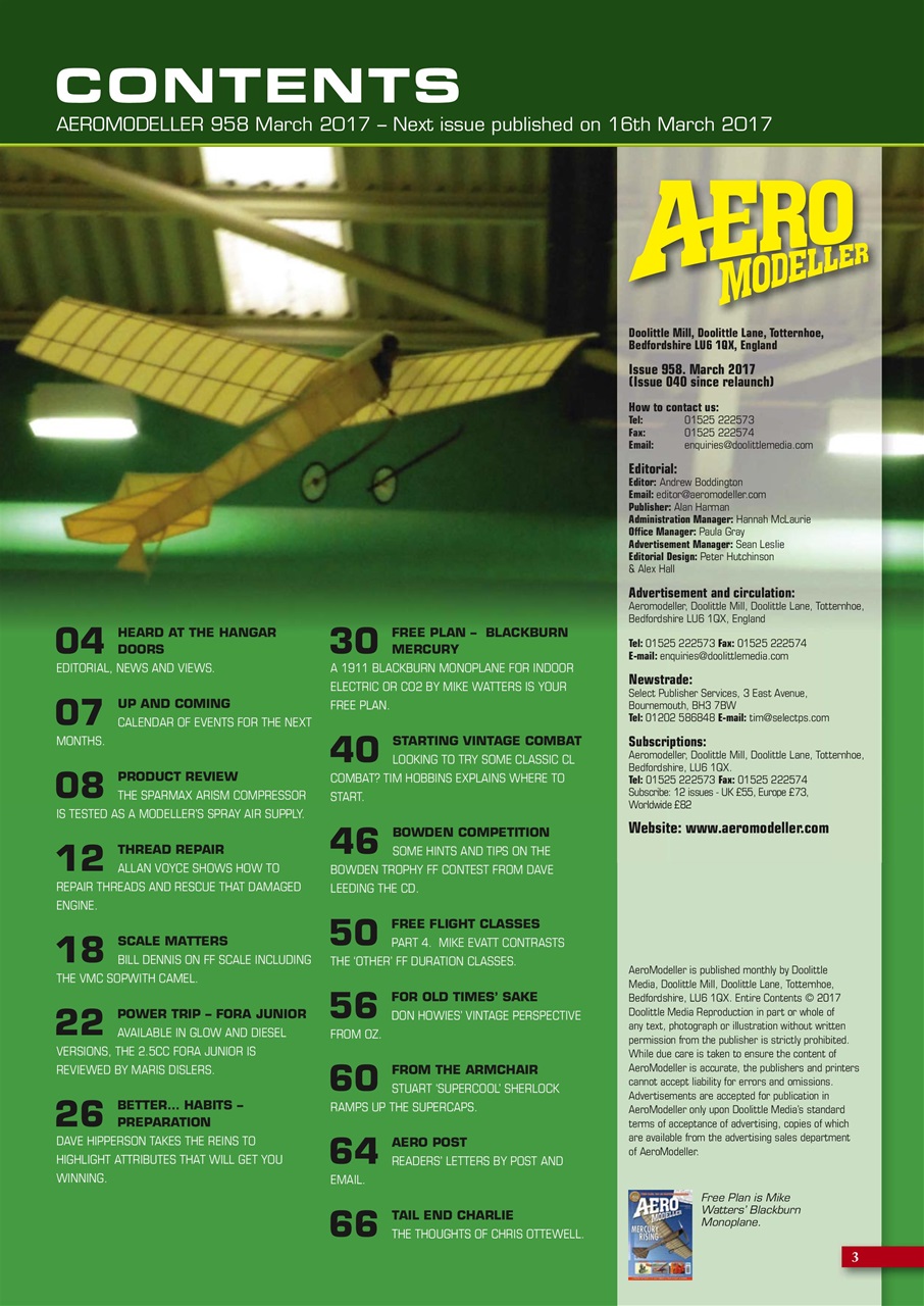 AeroModeller Preview Pages