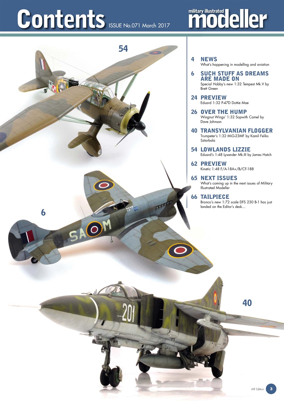 MIM: Aircraft Edition Preview Pages