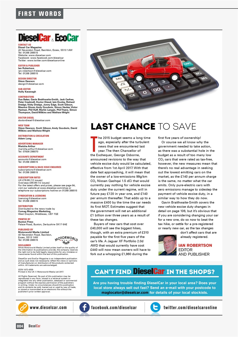 Diesel&EcoCar Magazine Preview Pages
