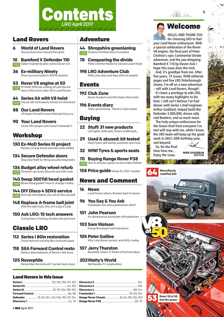 Land Rover Owner Preview Pages