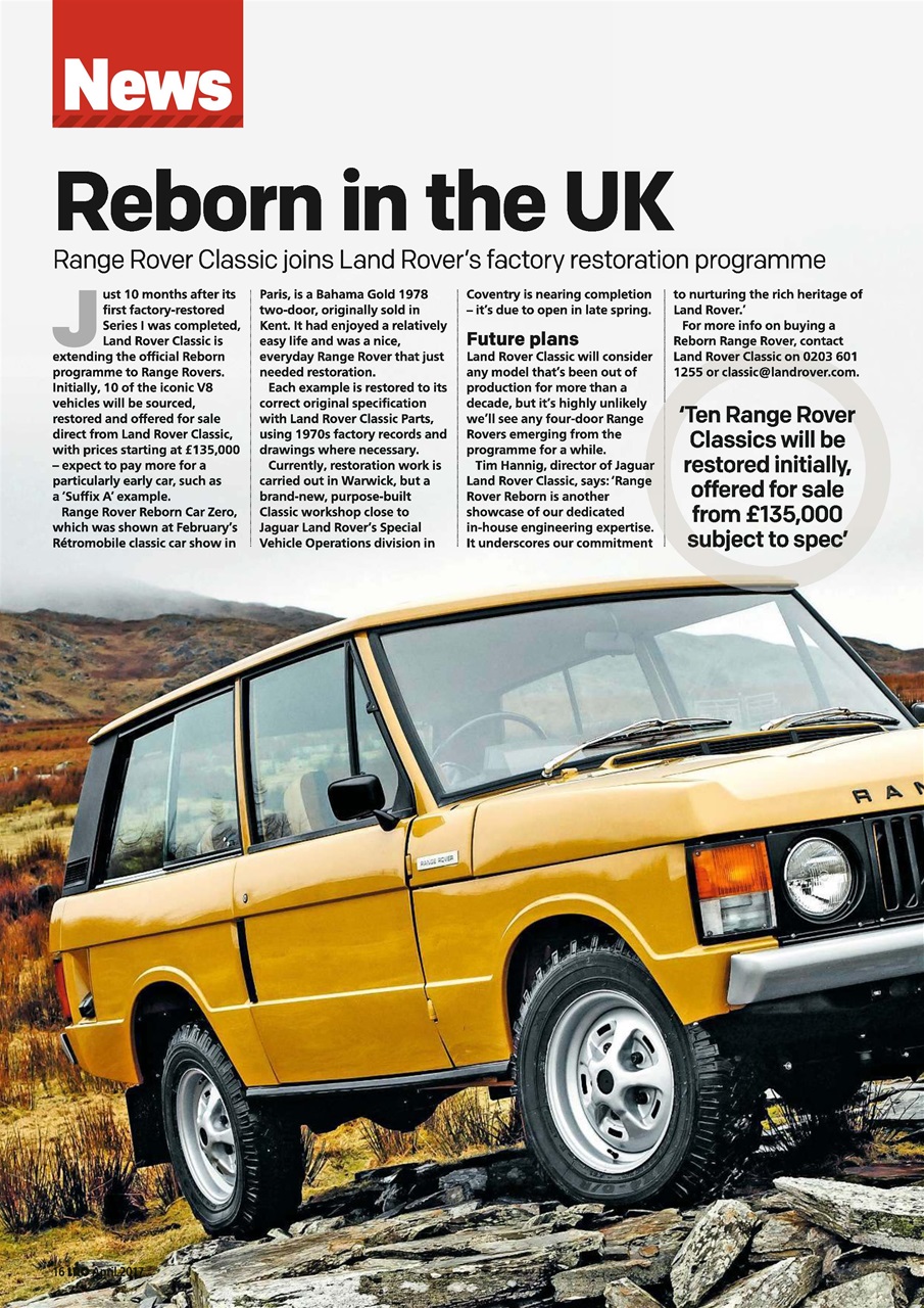 Land Rover Owner Preview Pages