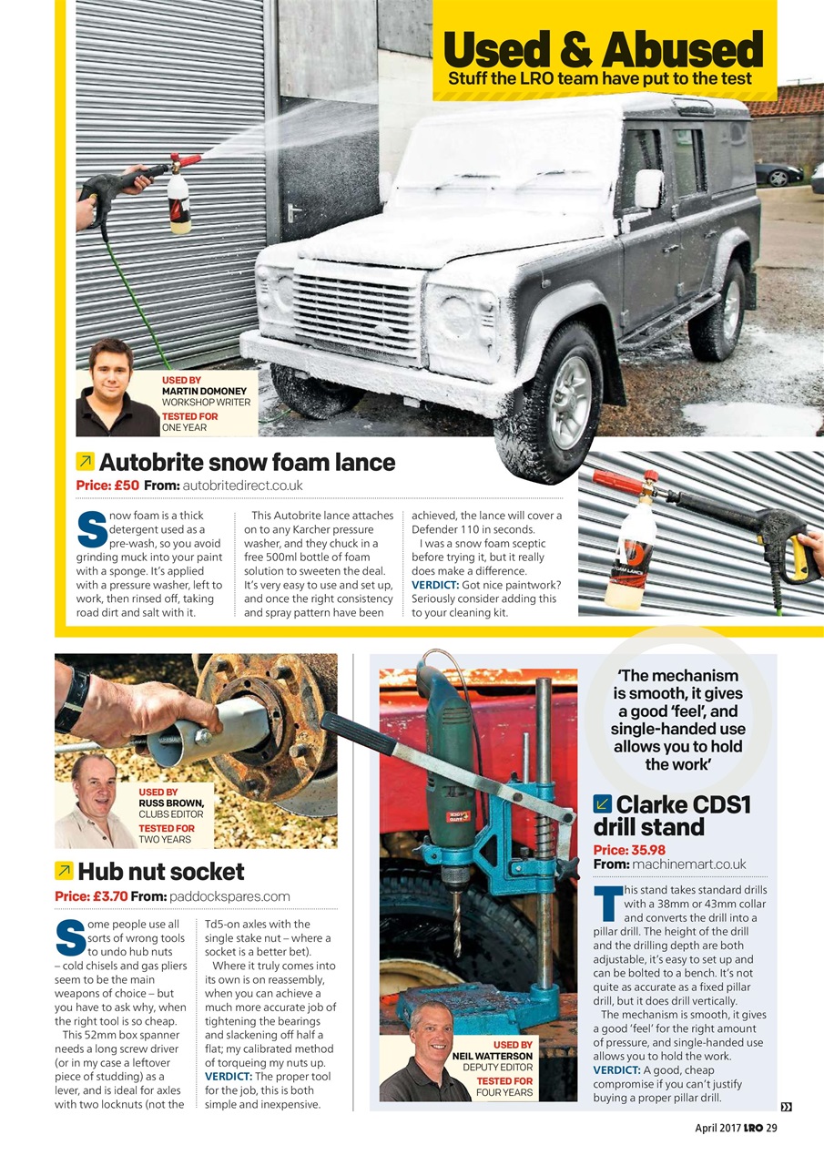 Land Rover Owner Preview Pages