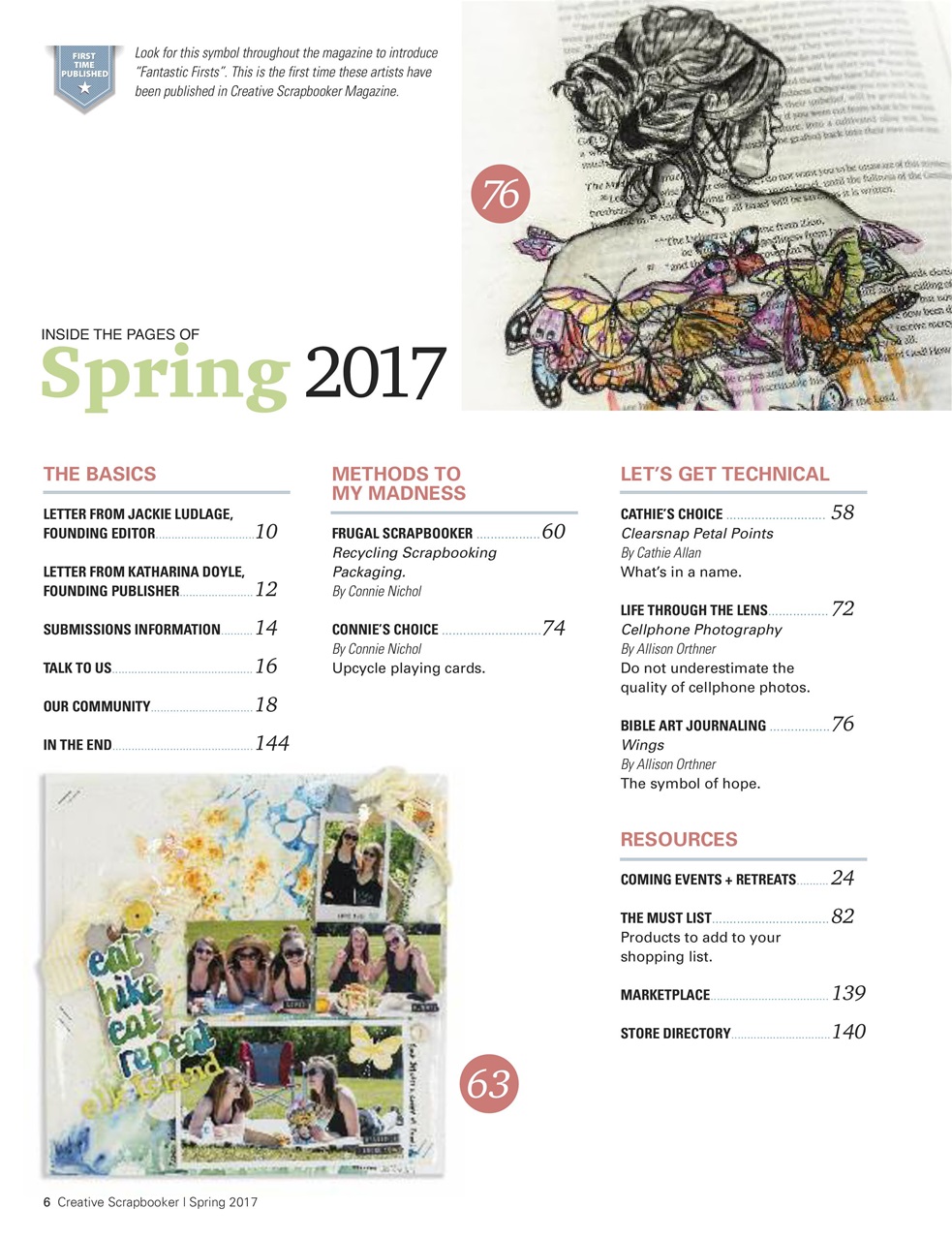 Creative Scrapbooker Preview Pages