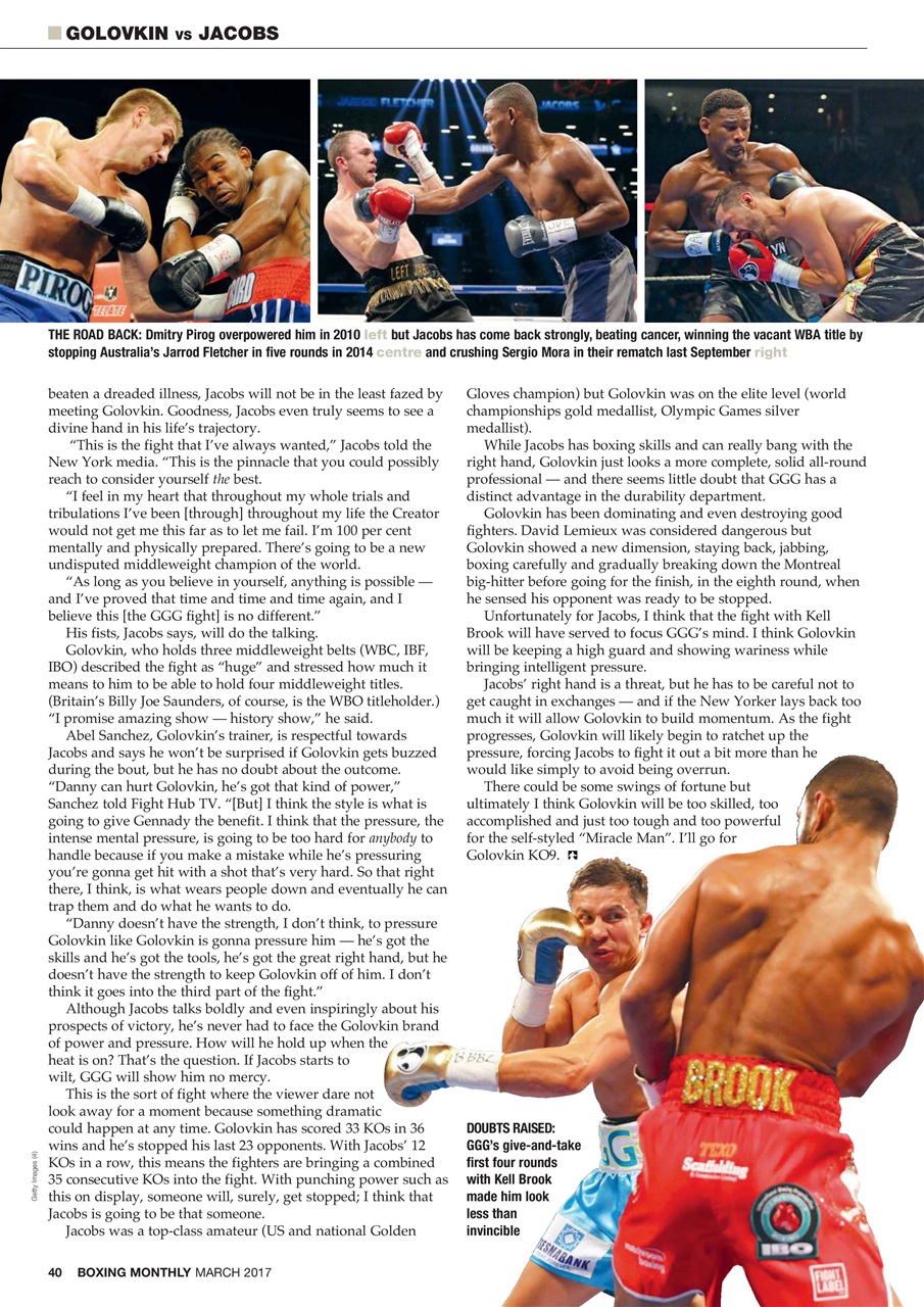 Boxing Monthly Preview Pages