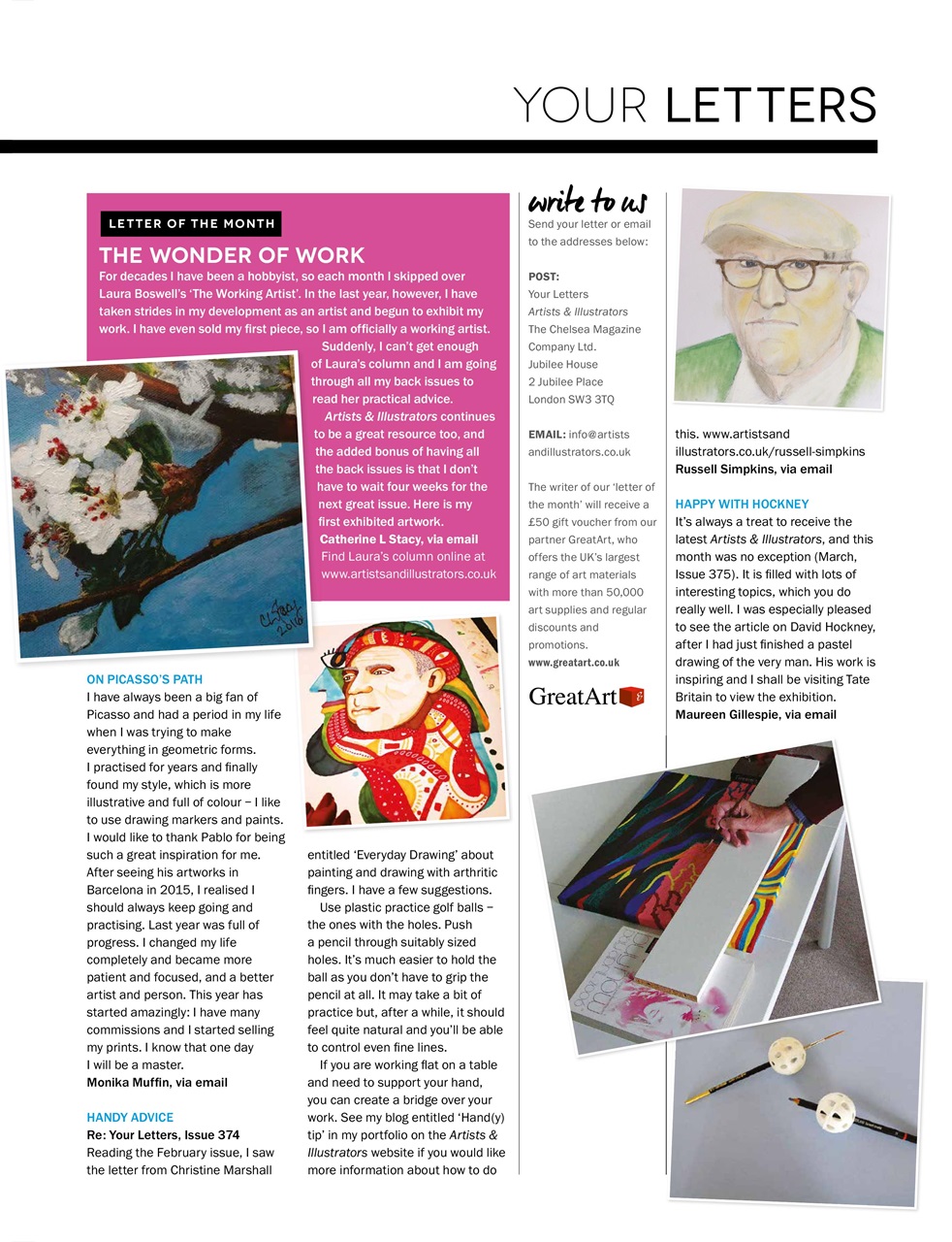 Artists & Illustrators Preview Pages