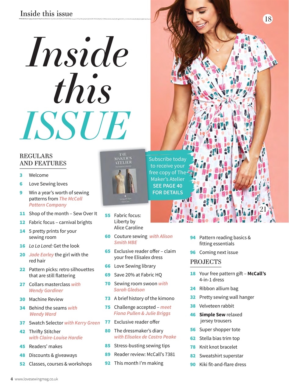 Love Sewing Preview Pages