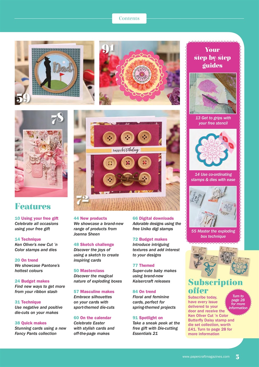 Simply Cards & Papercraft Preview Pages