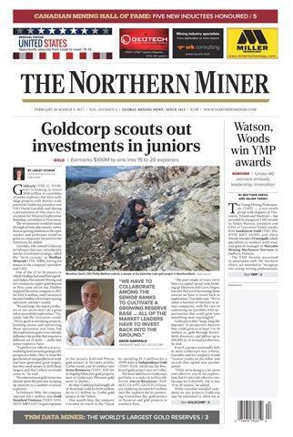 The Northern Miner issue Vol. 103 No. 4