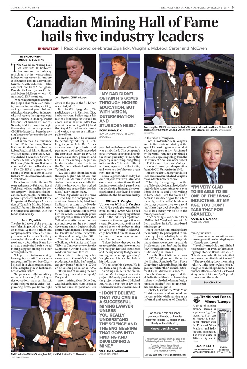 The Northern Miner Preview Pages