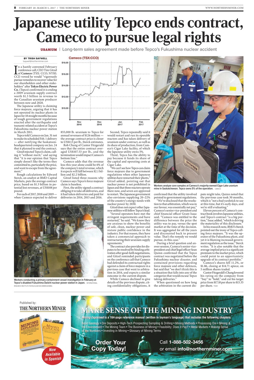 The Northern Miner Preview Pages