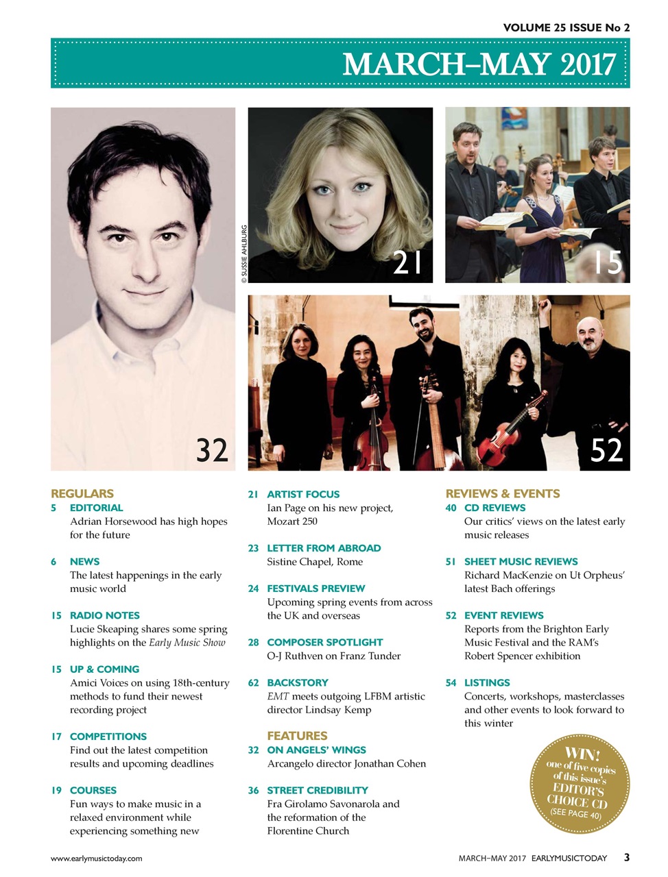 Early Music Today Preview Pages