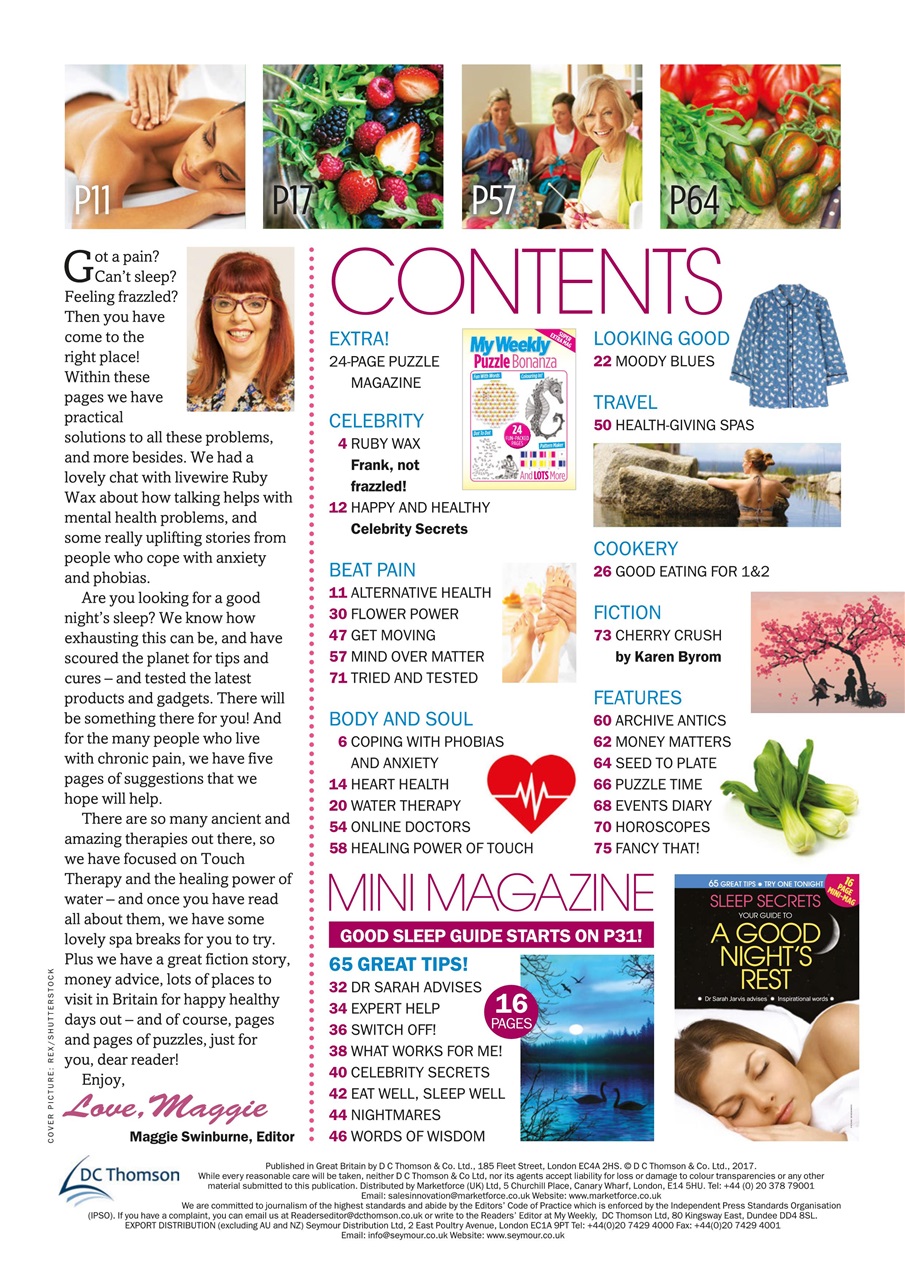 My Weekly Special Preview Pages