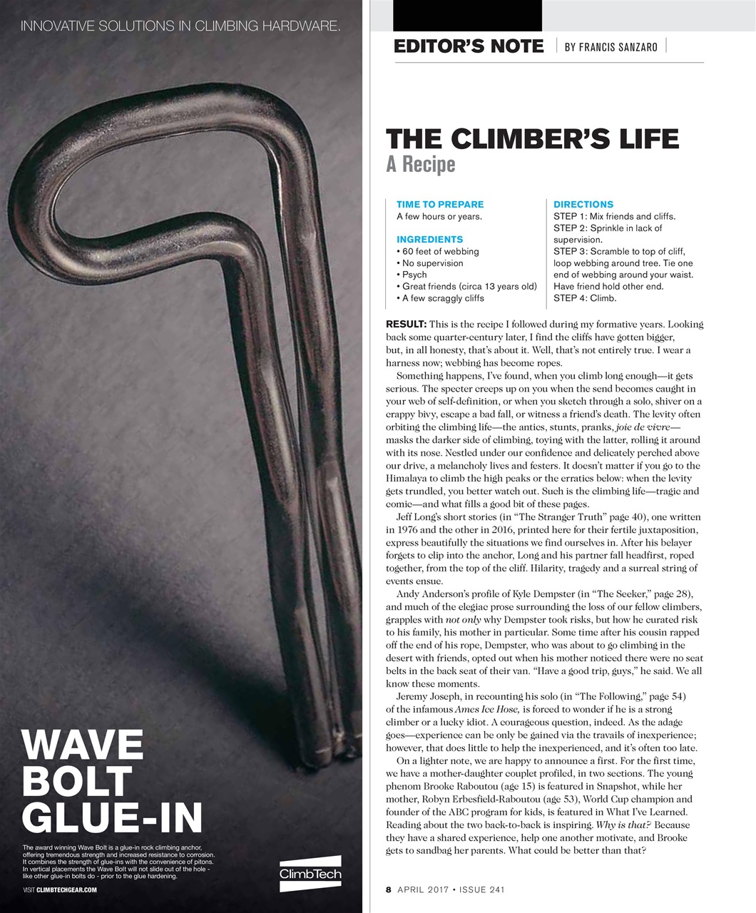 Rock and Ice Preview Pages