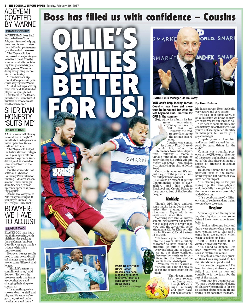 The Football League Paper Preview Pages