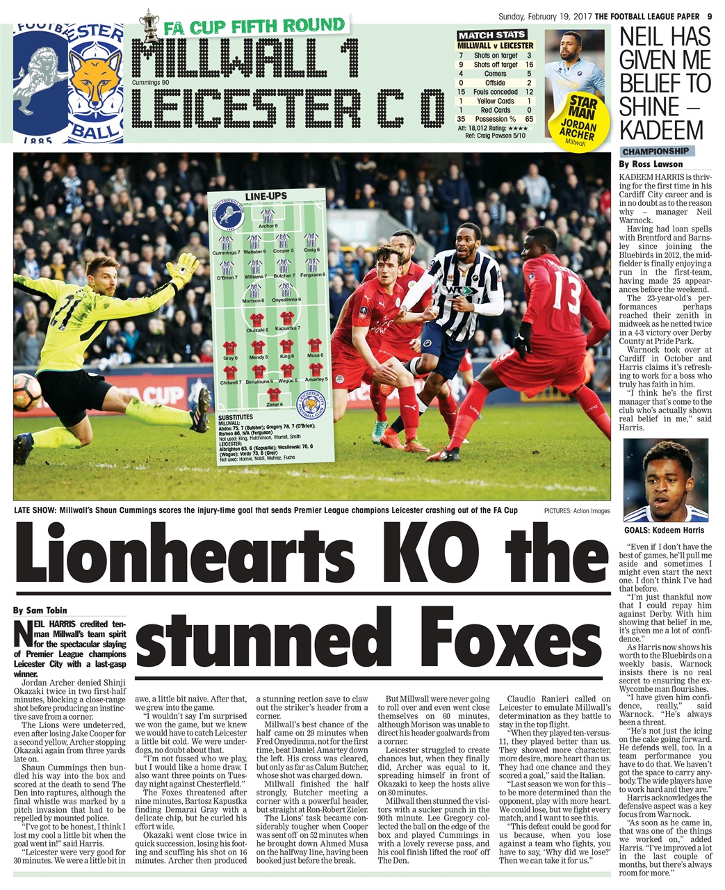 The Football League Paper Preview Pages