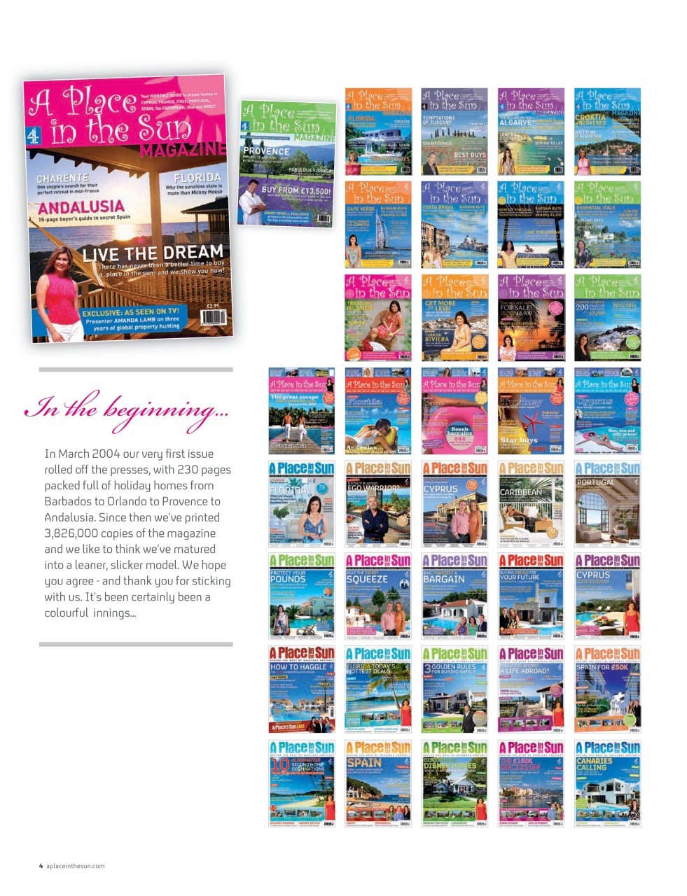 A Place in the Sun Magazine Preview Pages