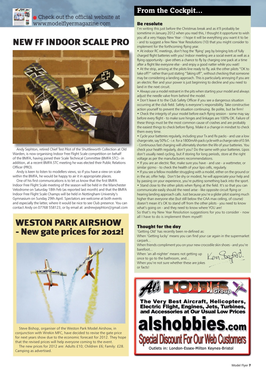 Radio Control Model Flyer Preview Pages