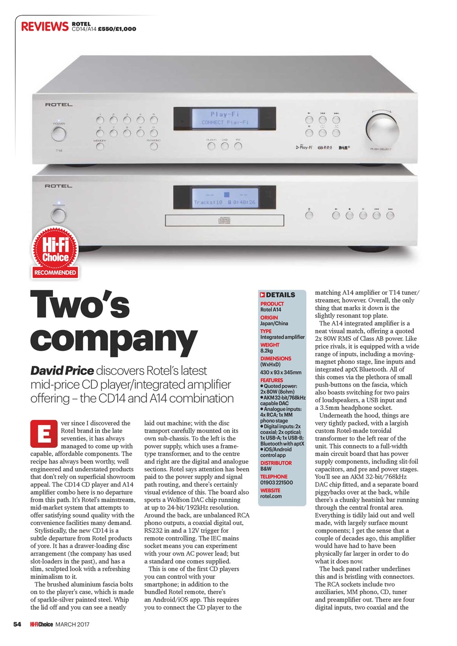 Hi-Fi Choice Preview Pages
