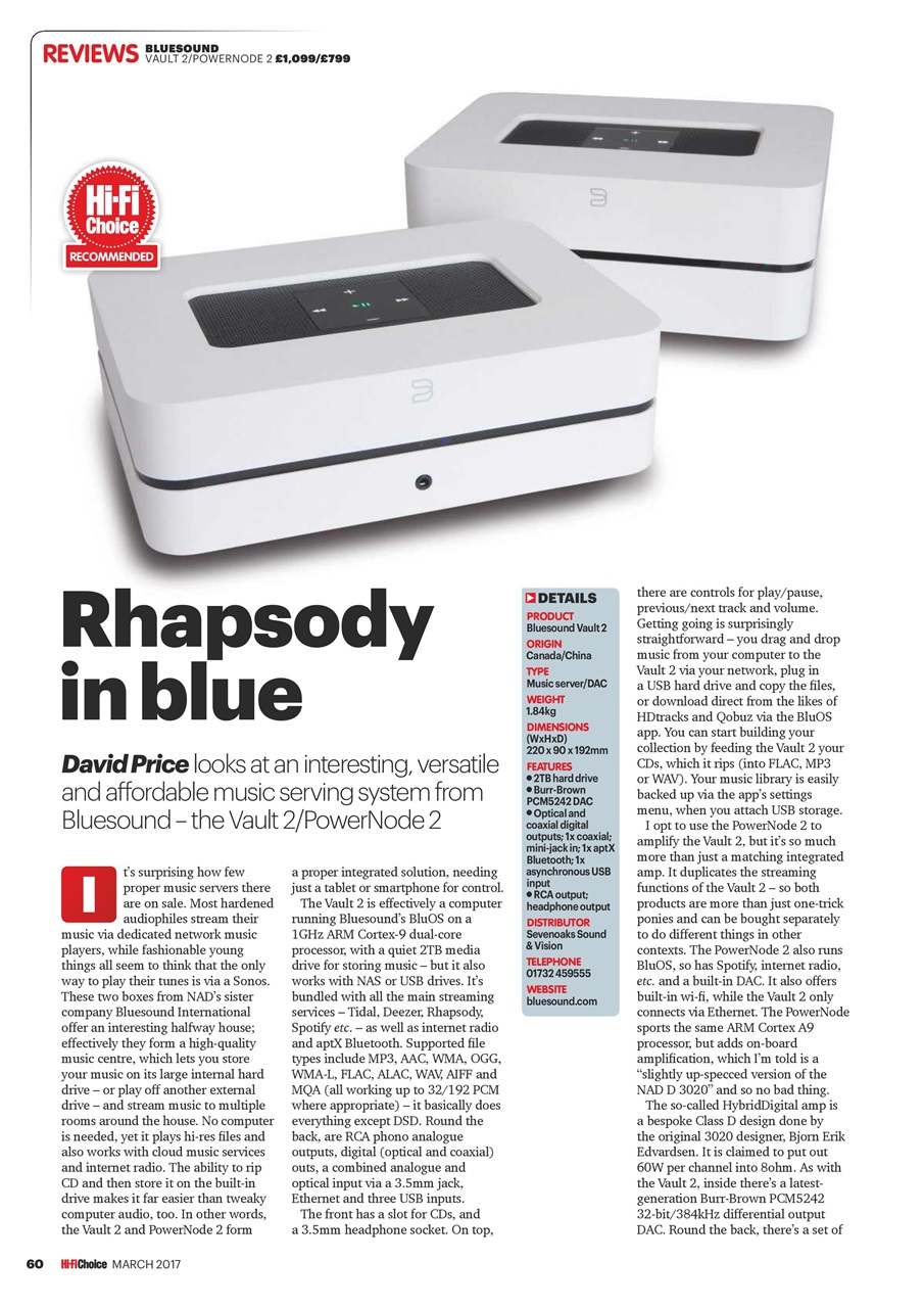 Hi-Fi Choice Preview Pages