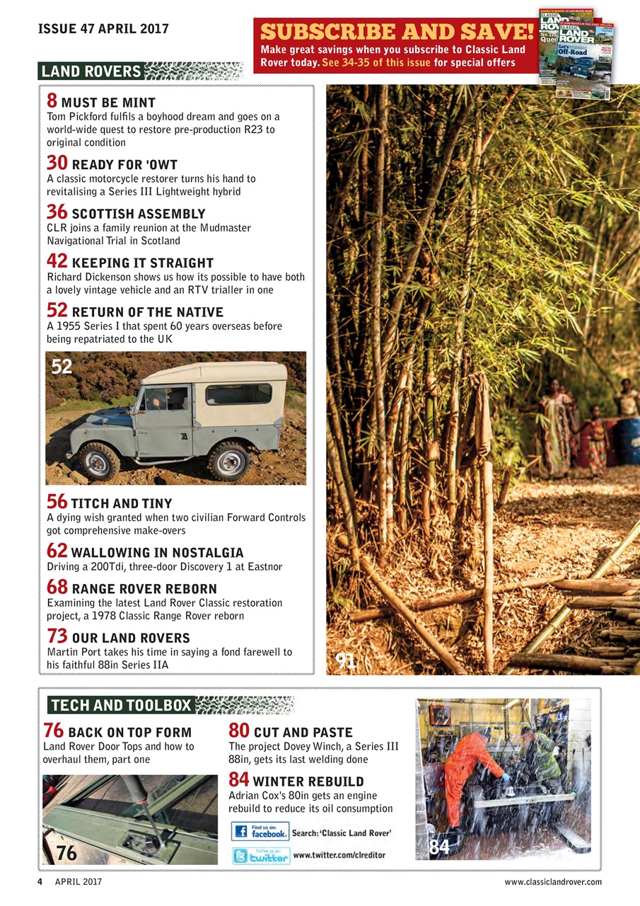 Classic Land Rover Magazine Preview Pages