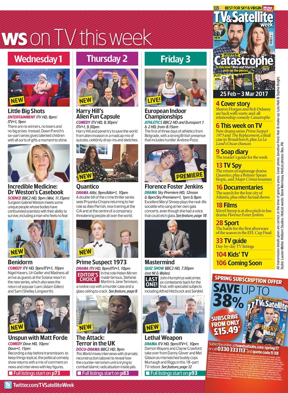 TV & Satellite Week Preview Pages