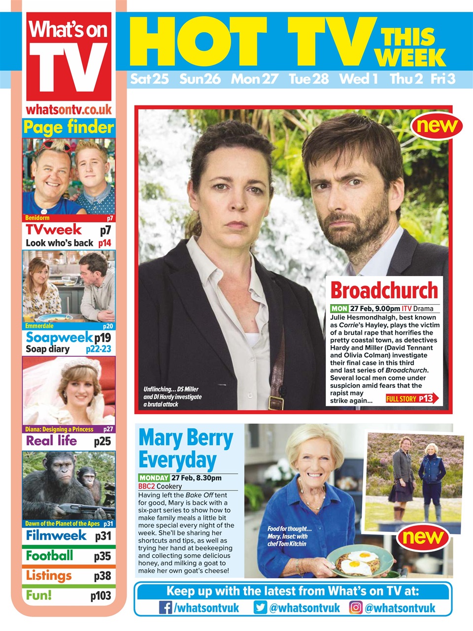 What's on TV Preview Pages