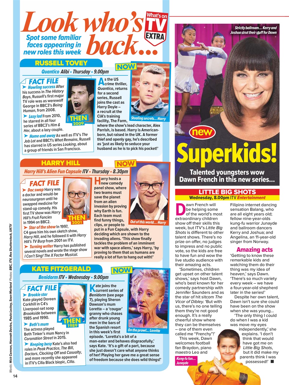 What's on TV Preview Pages