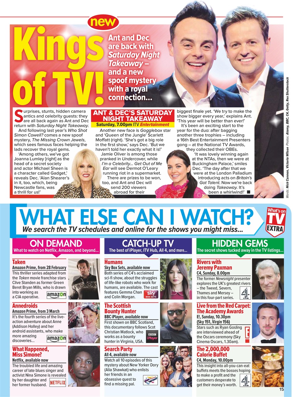What's on TV Preview Pages