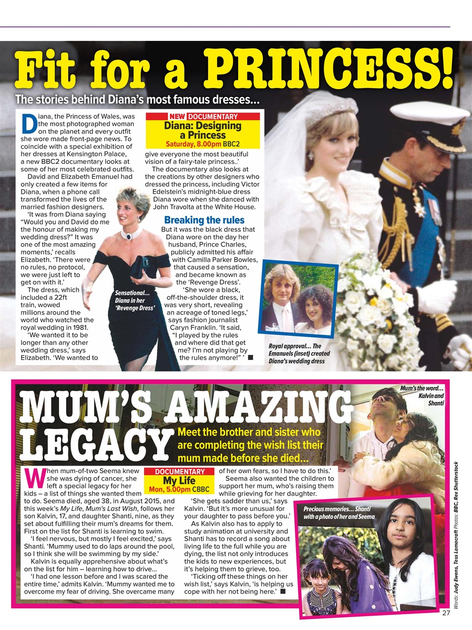 What's on TV Preview Pages