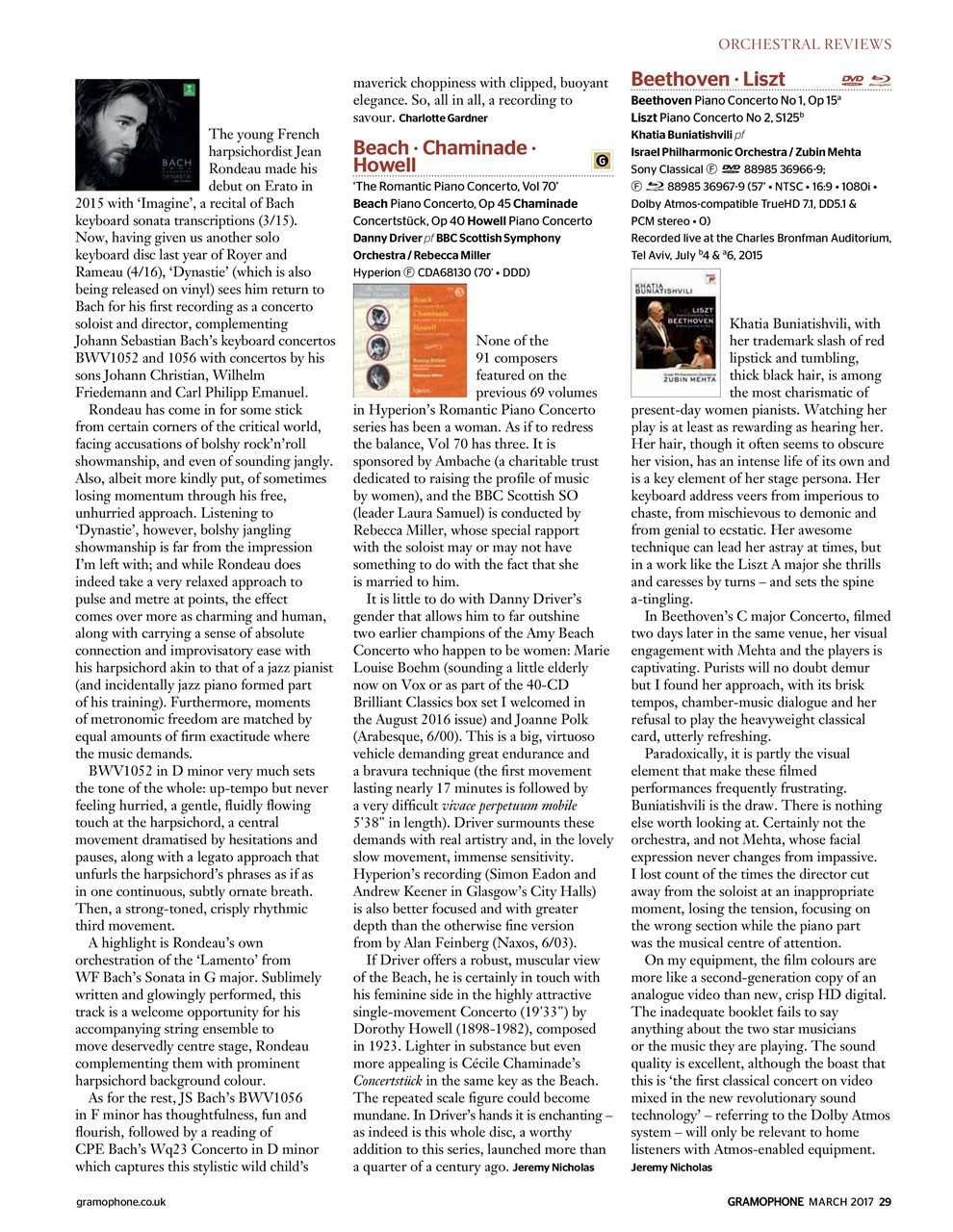 Gramophone Preview Pages