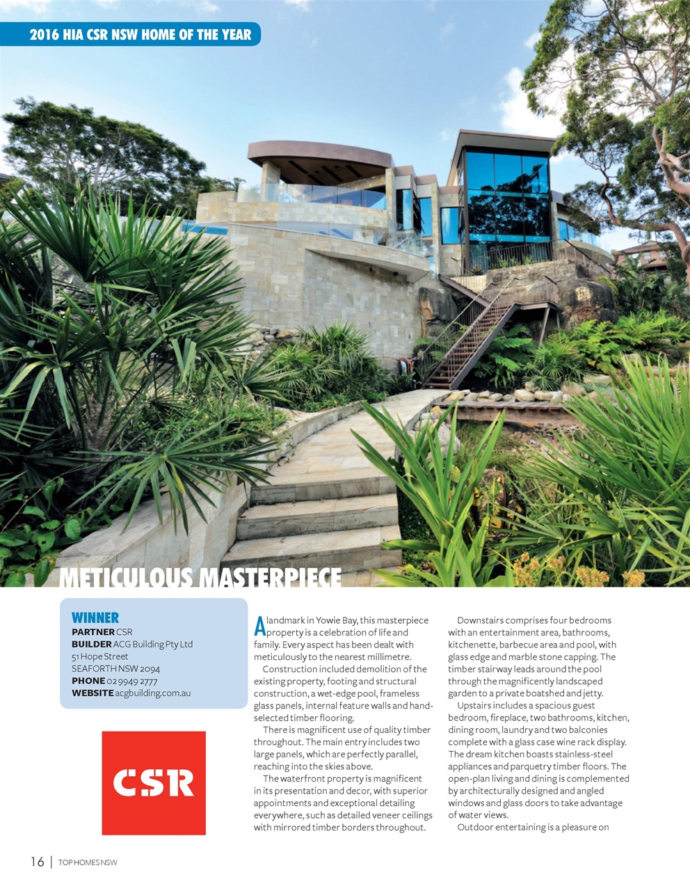 HIA Top Homes Preview Pages