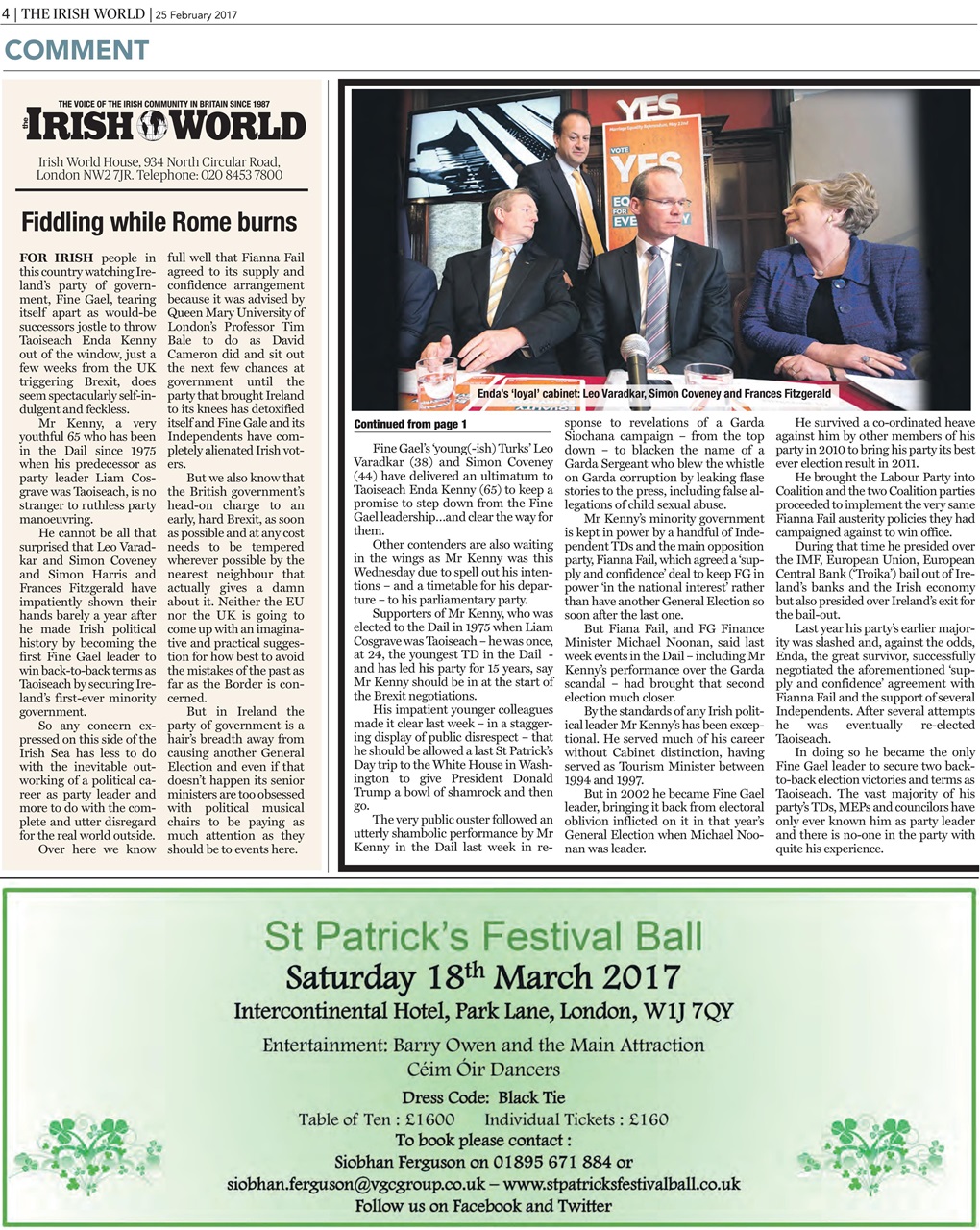 Irish World Preview Pages