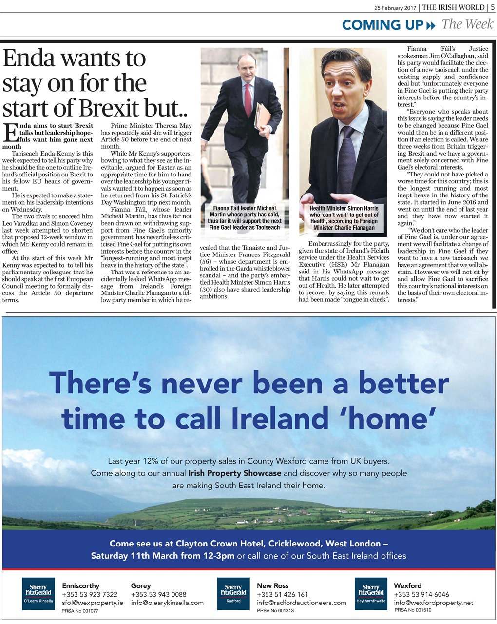 Irish World Preview Pages