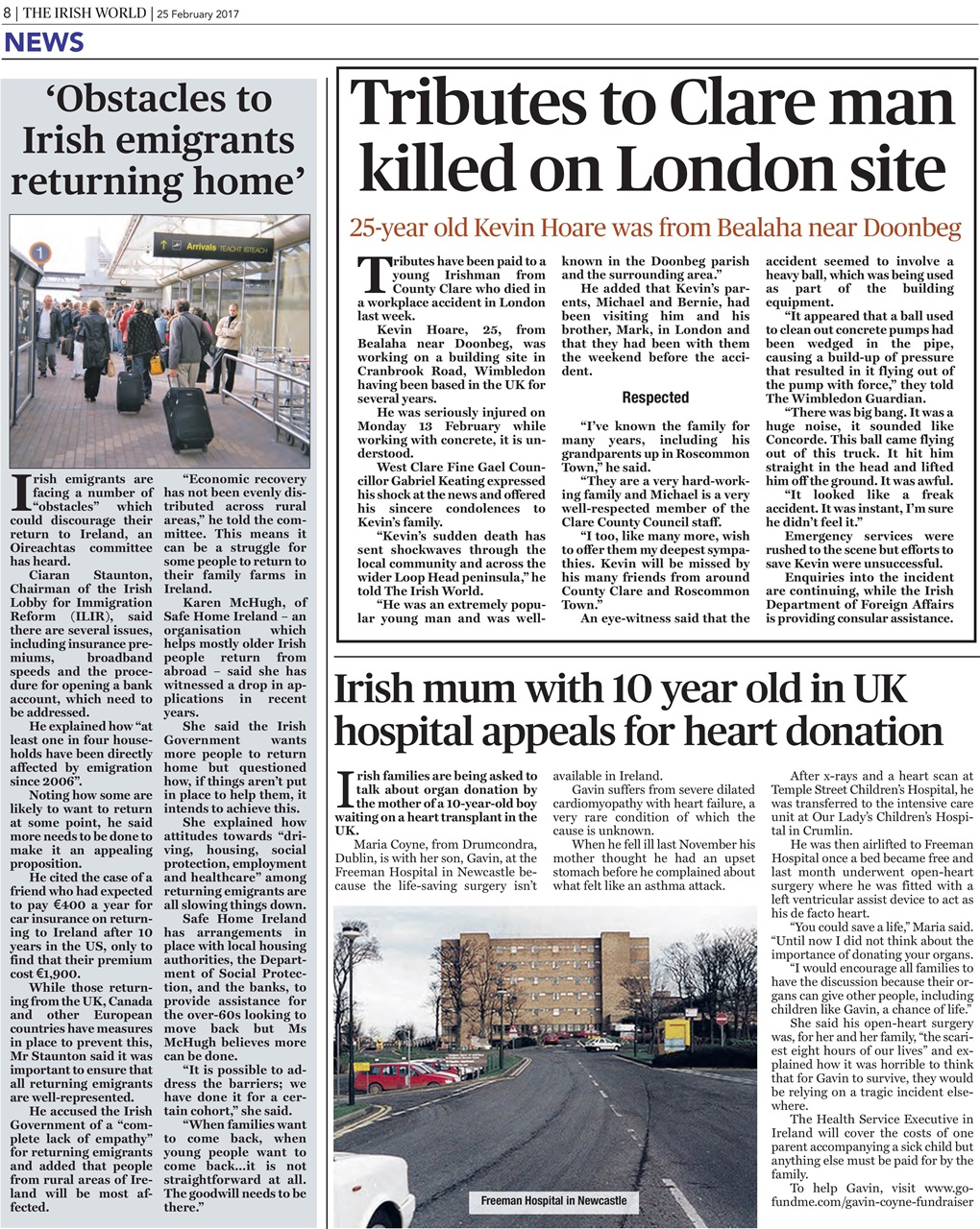 Irish World Preview Pages