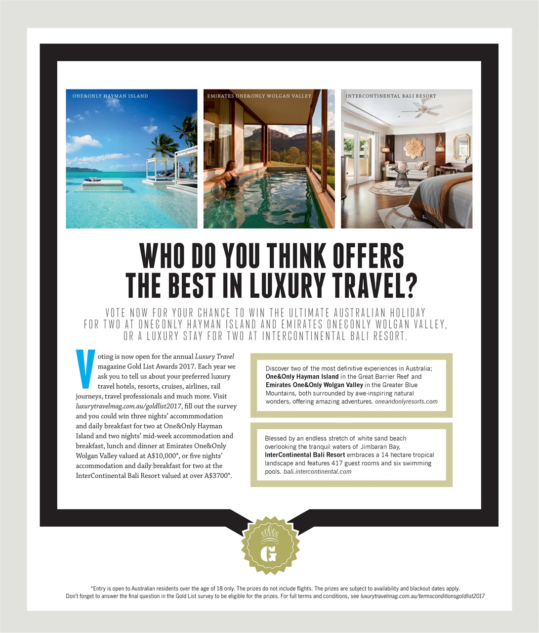 Luxury Travel Preview Pages