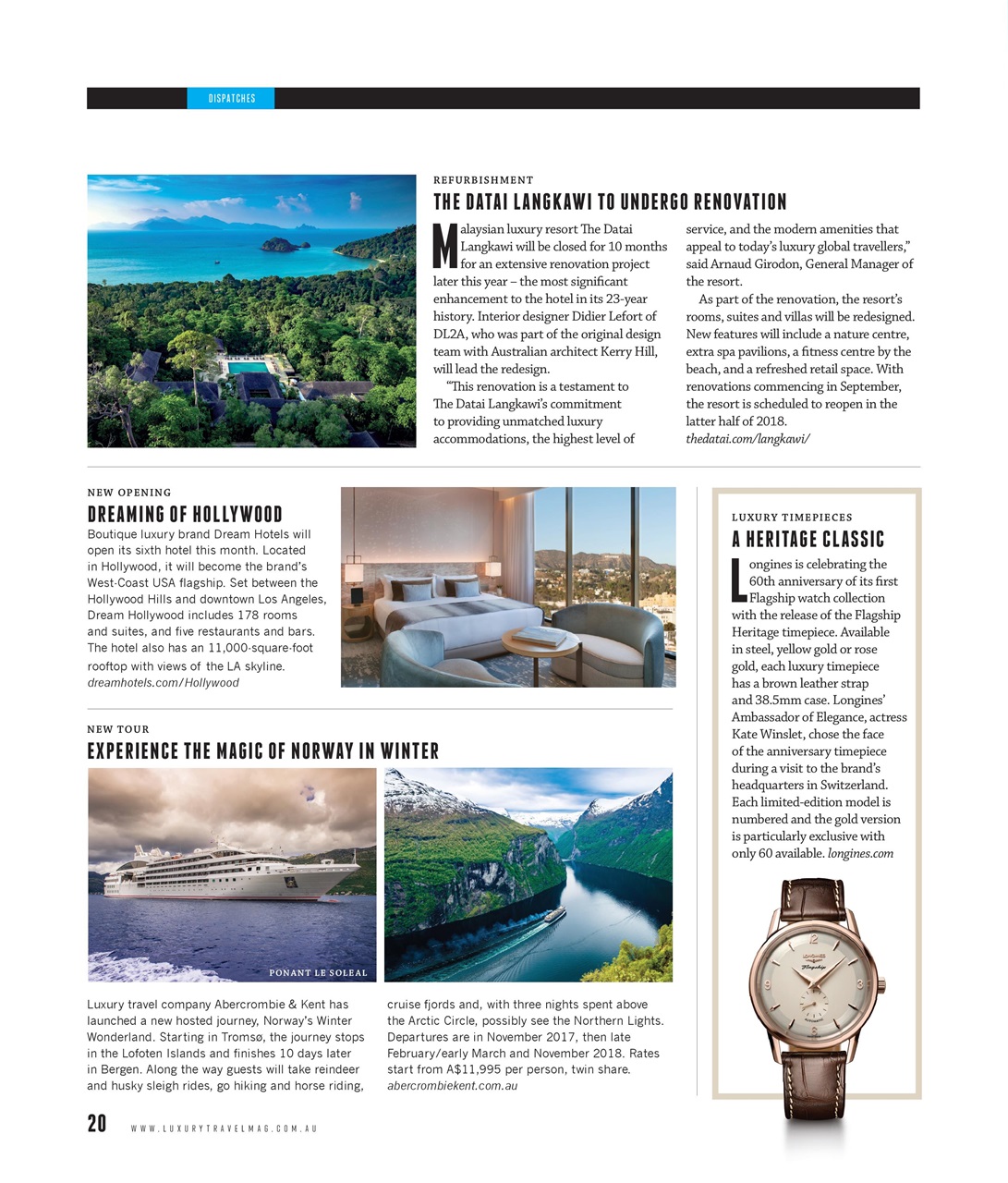 Luxury Travel Preview Pages