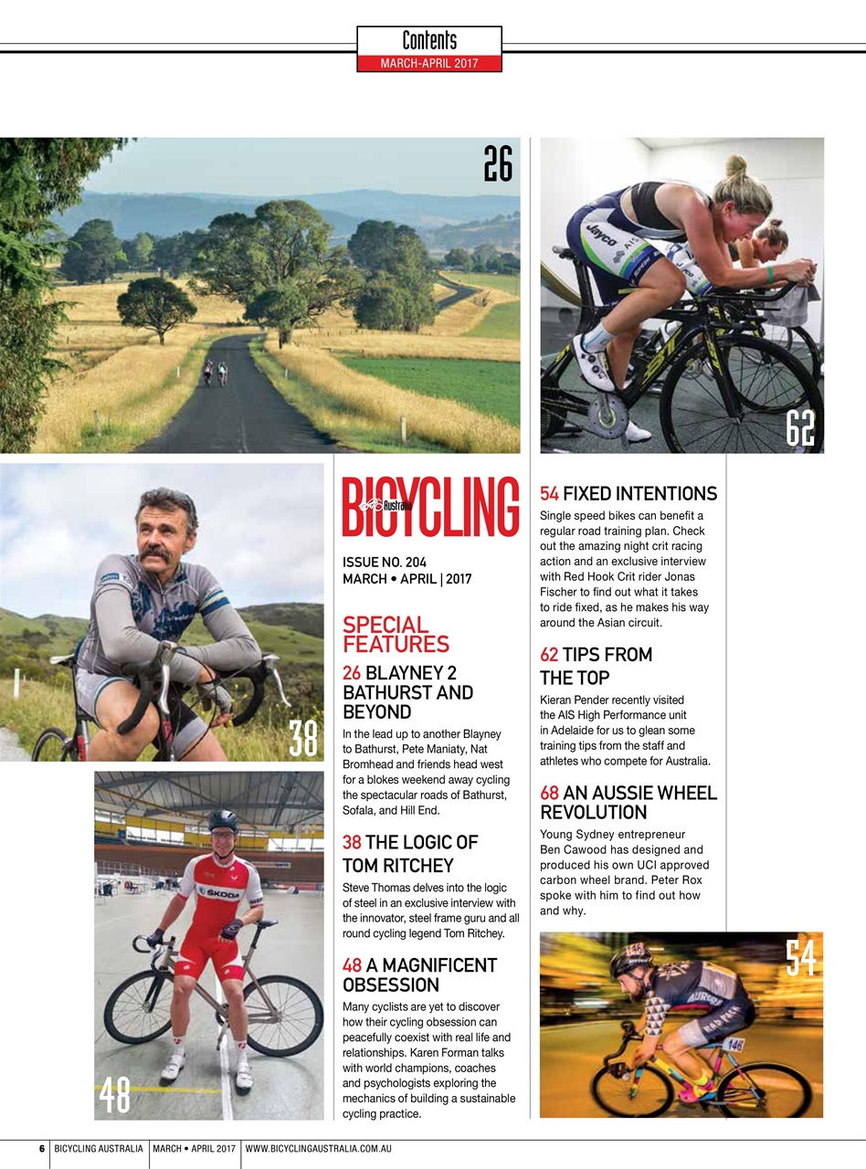 Bicycling Australia Preview Pages