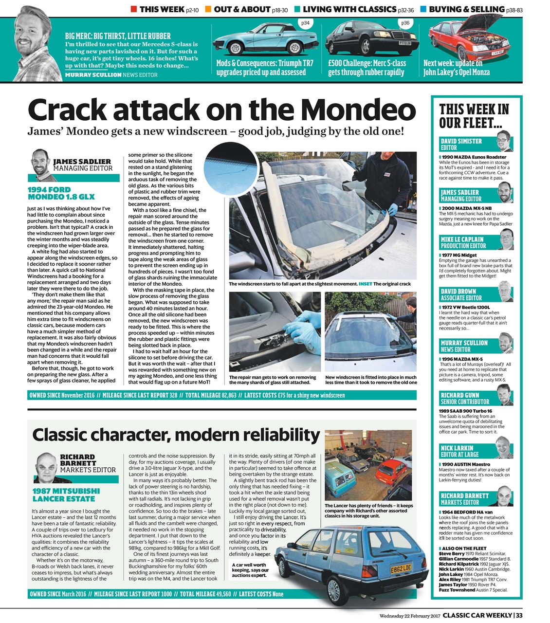 Classic Car Weekly Preview Pages