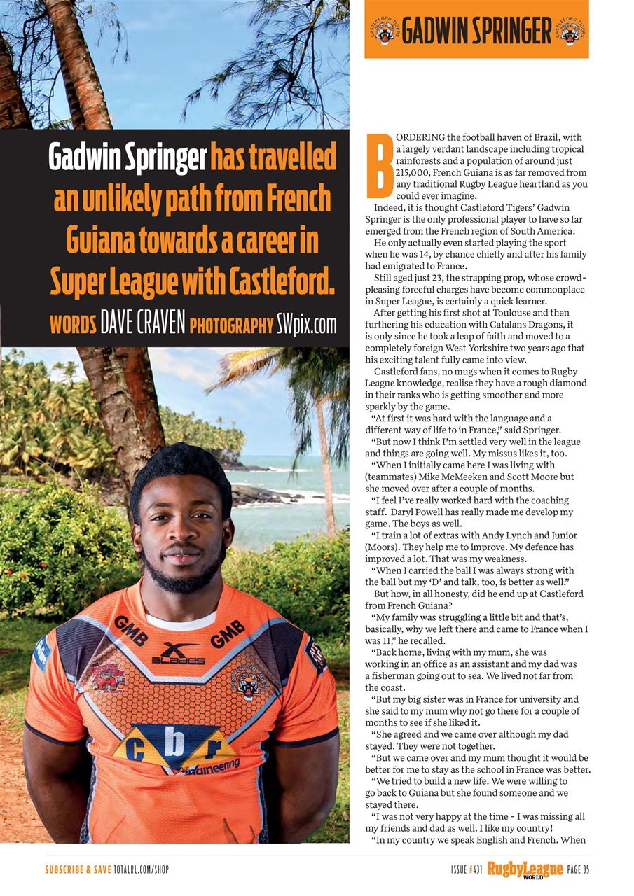 Rugby League World Preview Pages