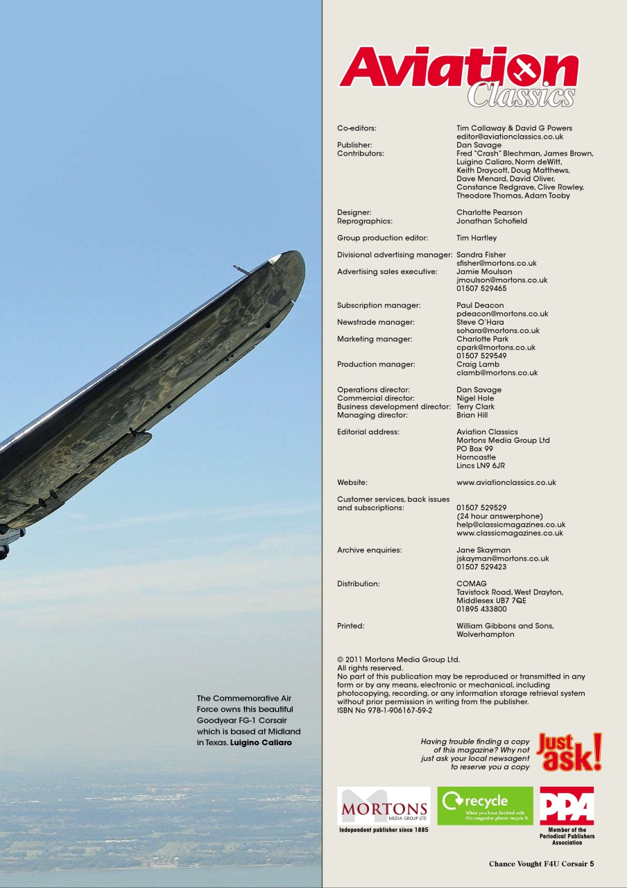 Aviation Classics Preview Pages