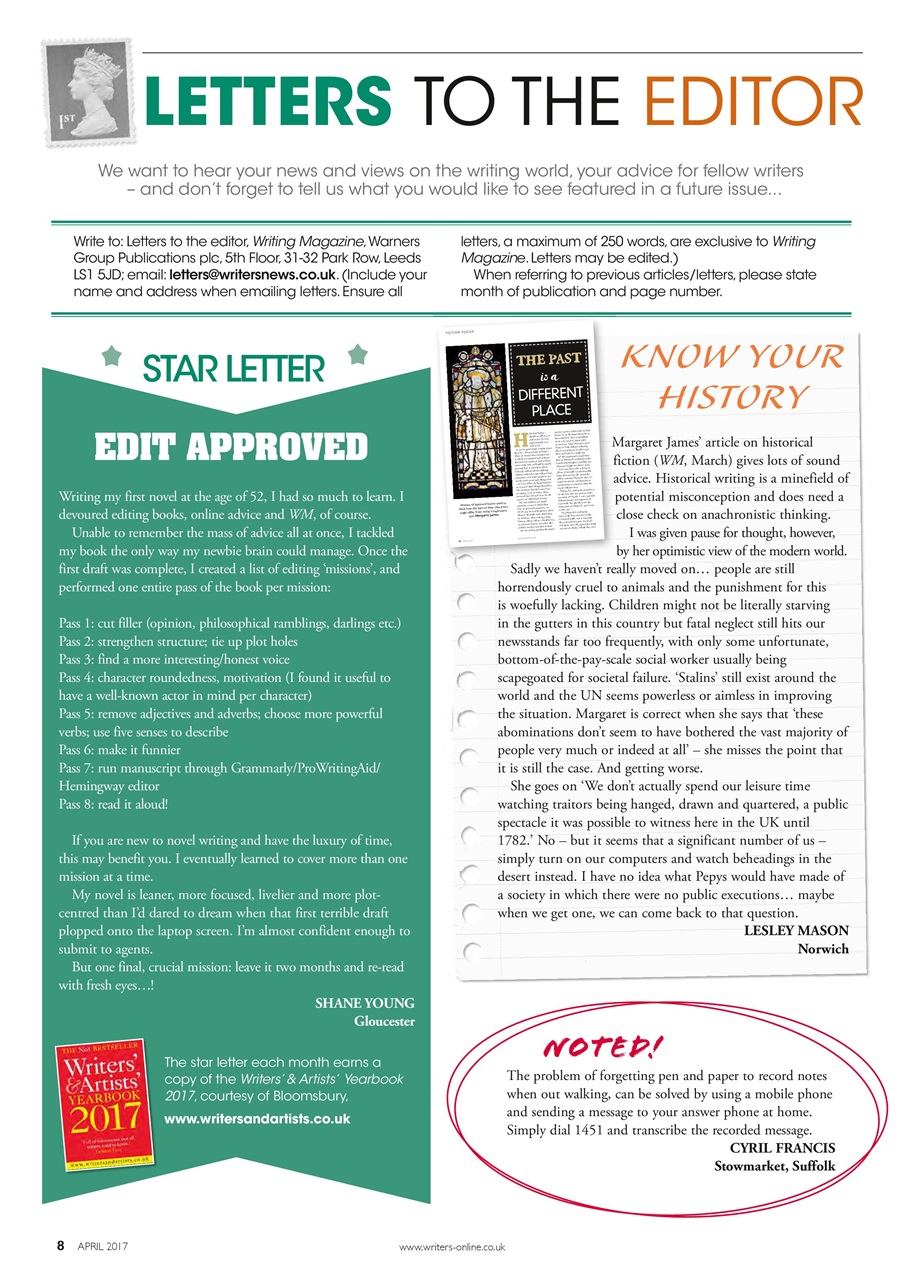 Writing Magazine Preview Pages