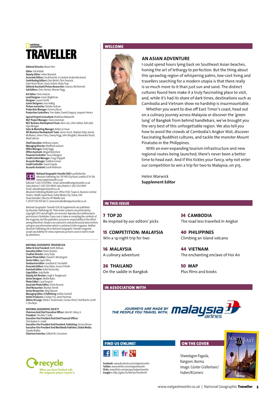 National Geographic Traveller UK Preview Pages