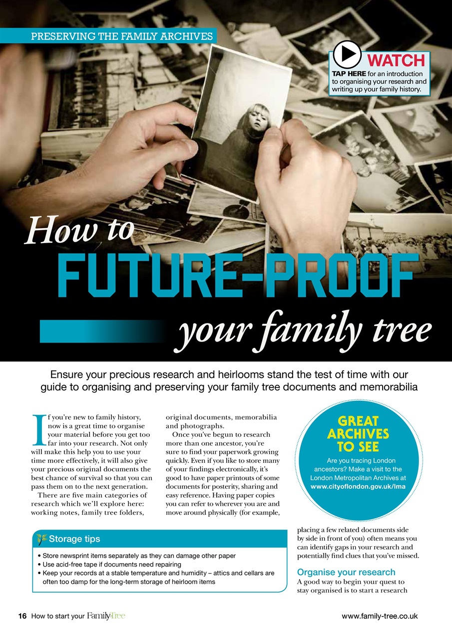 Family Tree Preview Pages