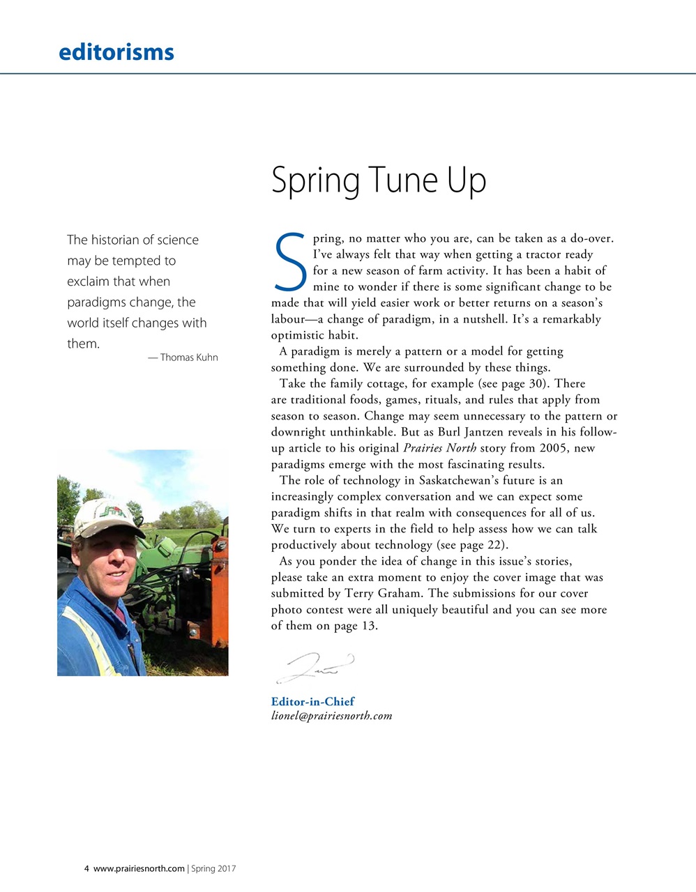 Prairies North Magazine Preview Pages