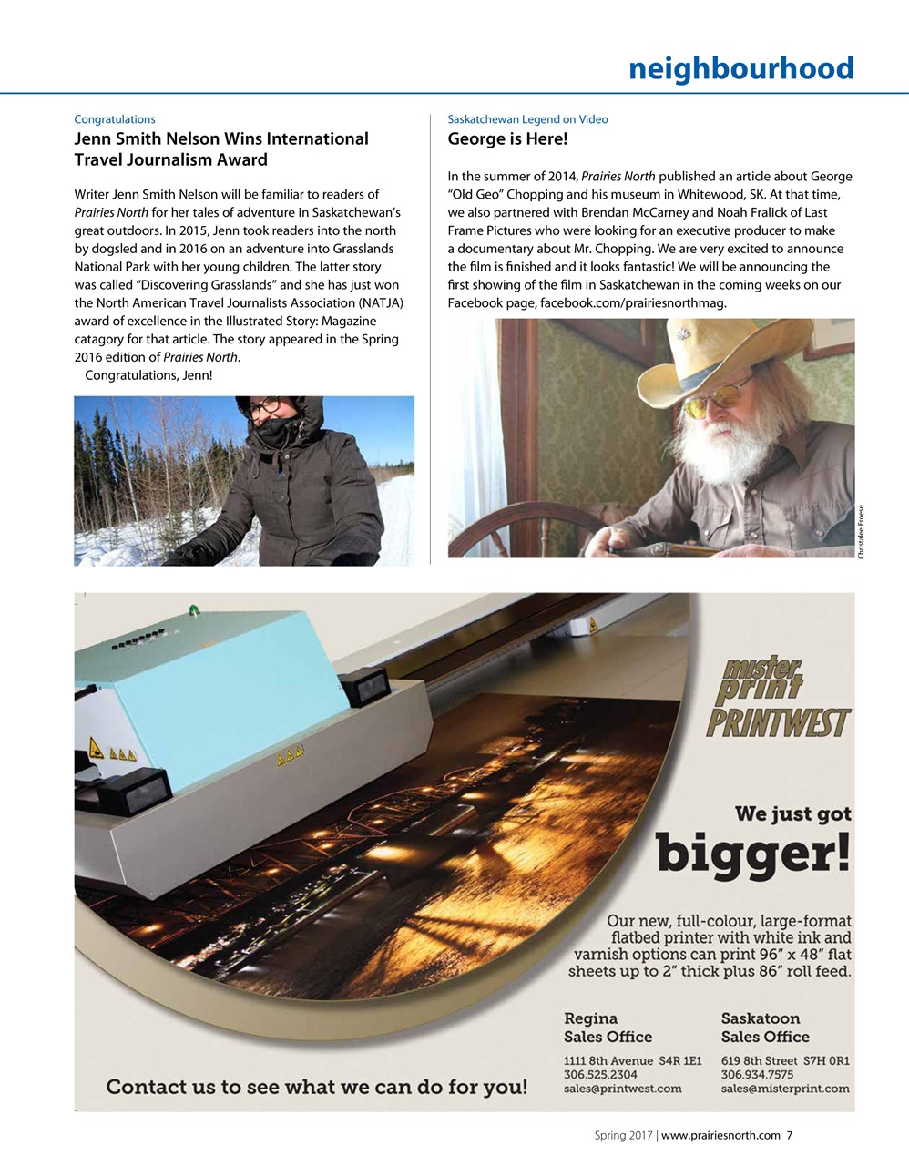 Prairies North Magazine Preview Pages