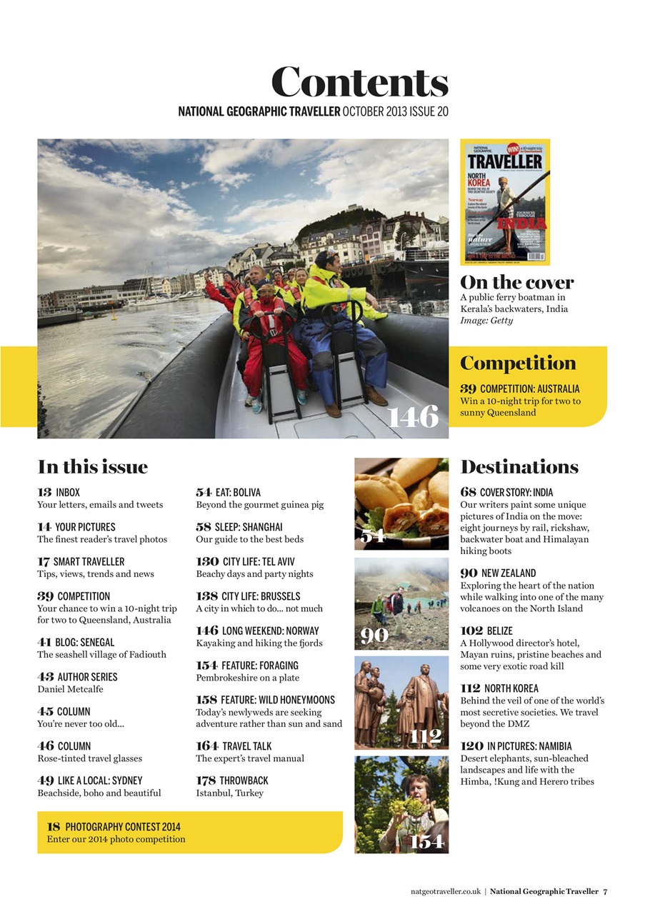 National Geographic Traveller UK Preview Pages